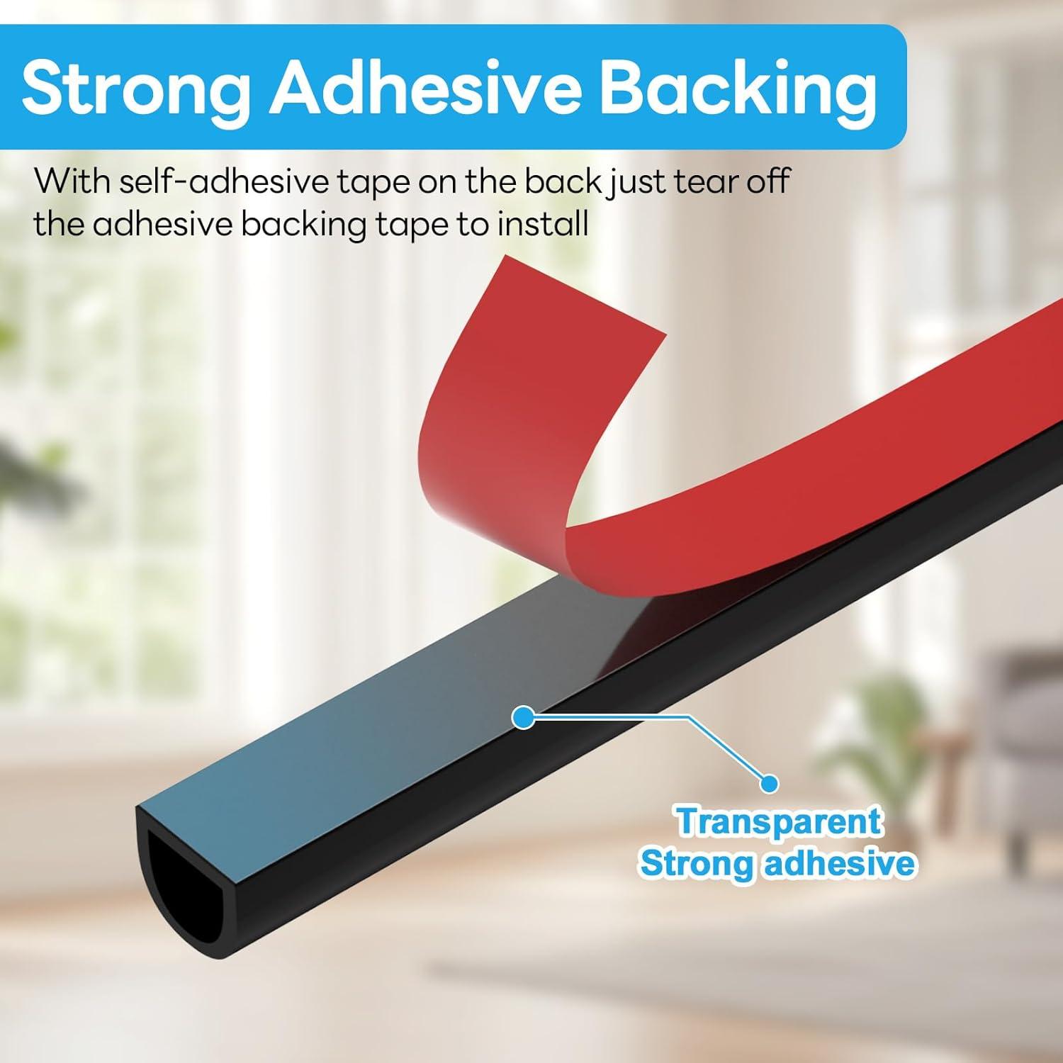 Sello de Burlete Autoadhesivo Orechic 6.1m Silicona Negro