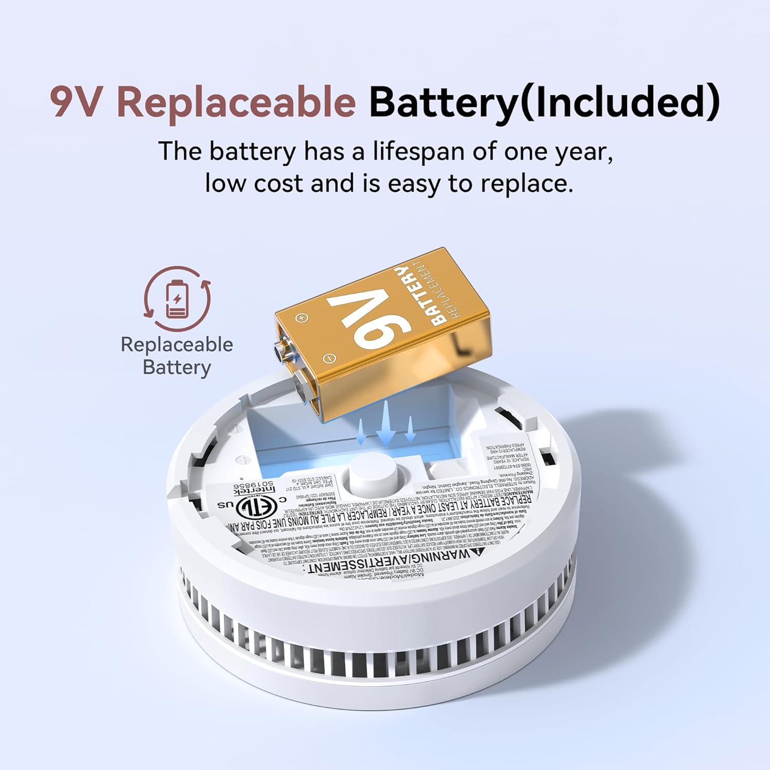 Detector de Humo Putogesafe GS509A Fotoeléctrico 9V