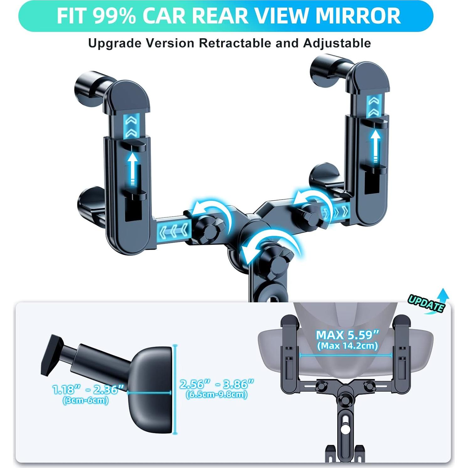 Soporte para Teléfono de Coche FONKEN Ajustable 360° Universal