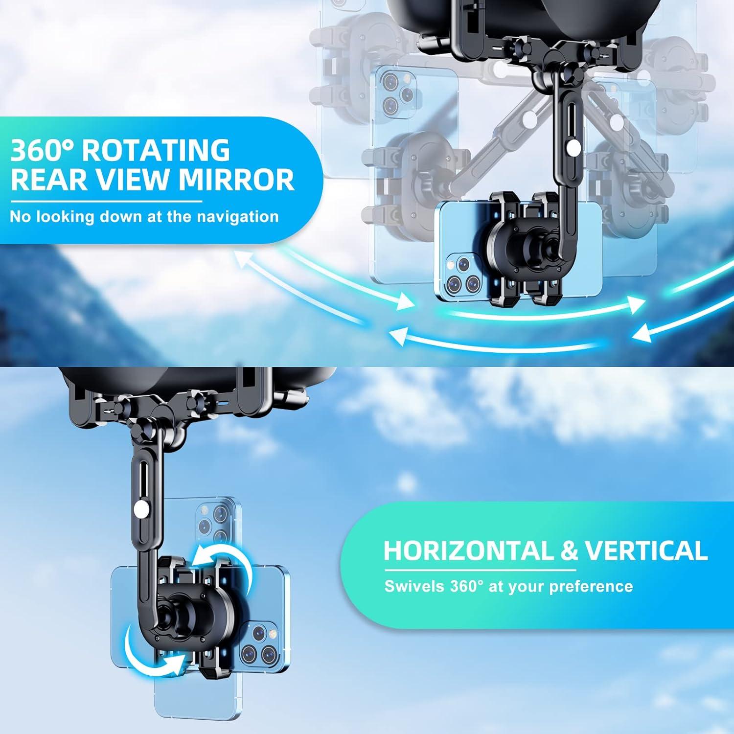 Soporte para Teléfono de Coche FONKEN Ajustable 360° Universal