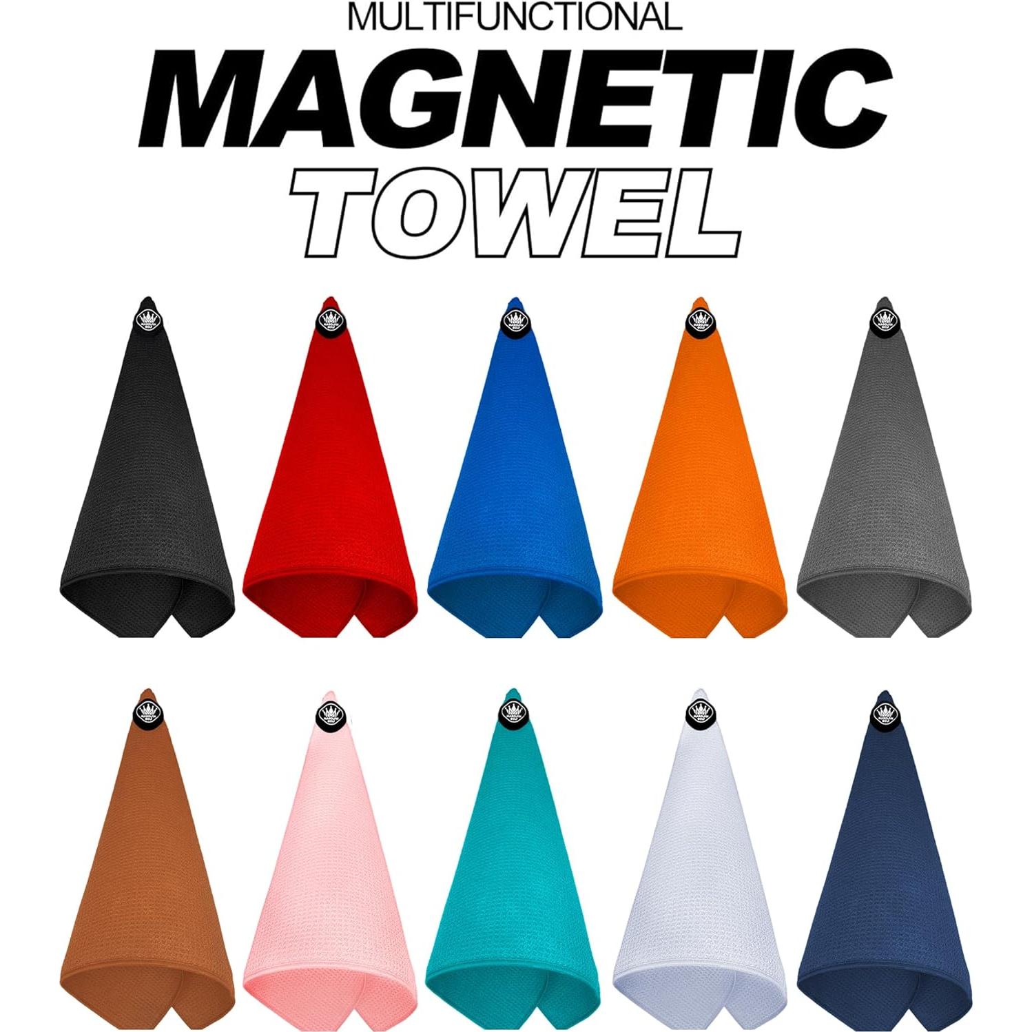 Toalla de Golf Magnética MAGOLFIN TW02 Microfibra Gris