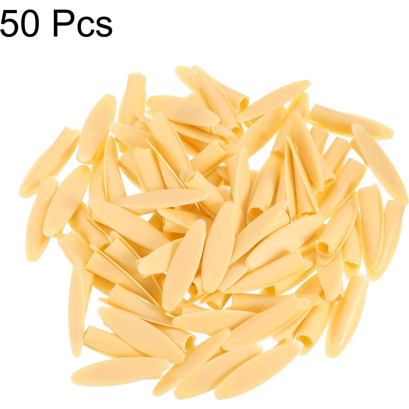 50 Tapones de Agujeros Plásticos uxcell 9mm Beige para Carpintería
