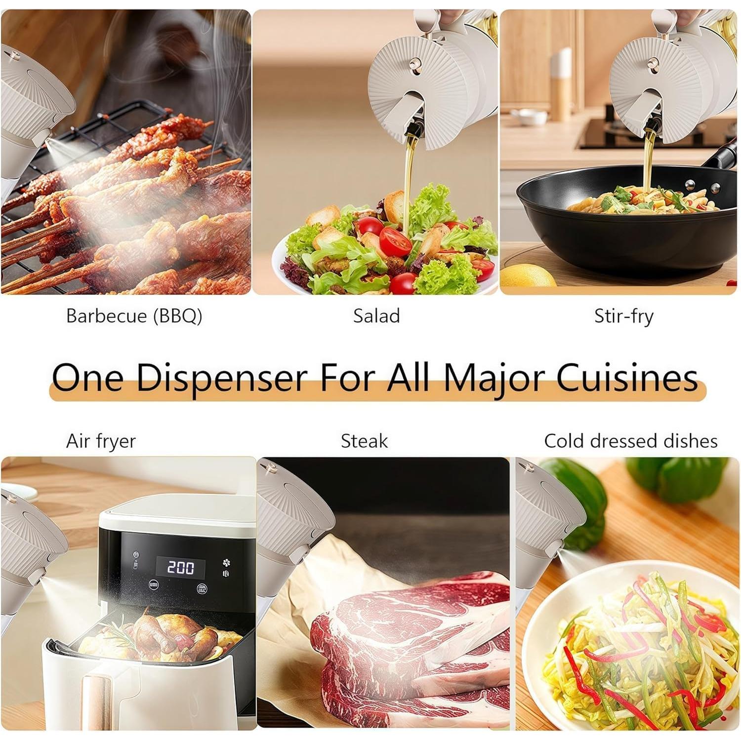 Botella Dispensadora de Aceite de Oliva 550ml Keaixinyu