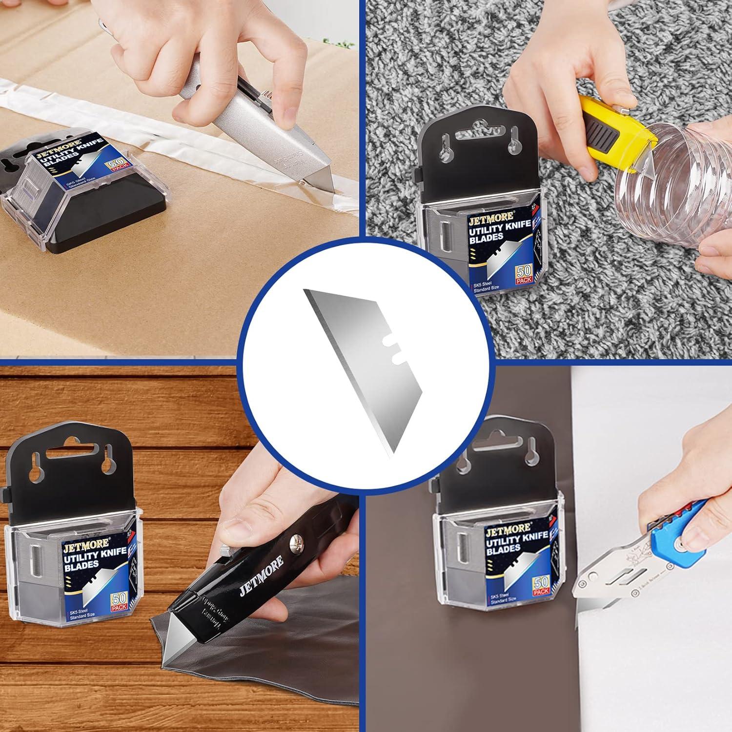 Cuchillas de Cuchillo Utility Jetmore, Paquete de 50, Acero SK5