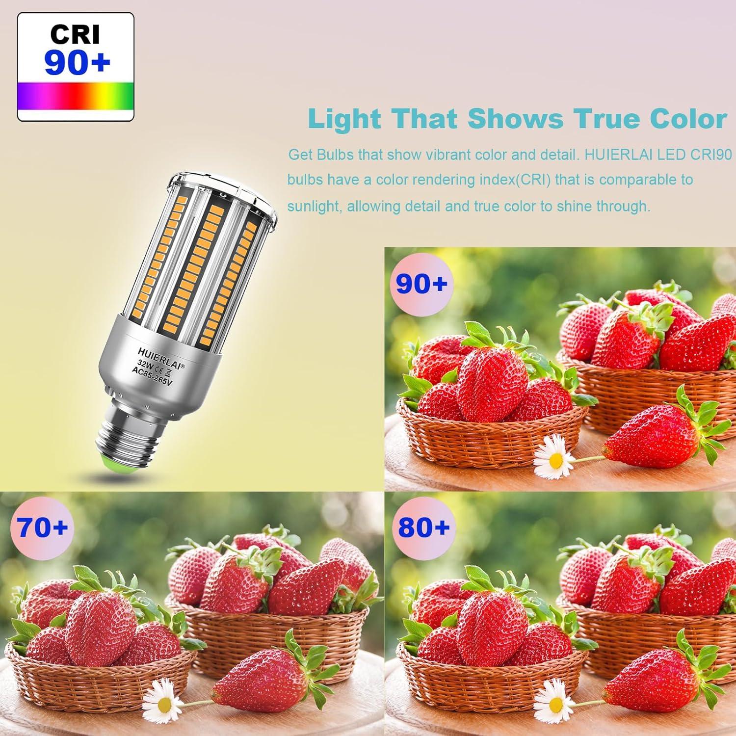 Bombillas LED HUIERLAI 27W con Sensor de Movimiento 3375LM