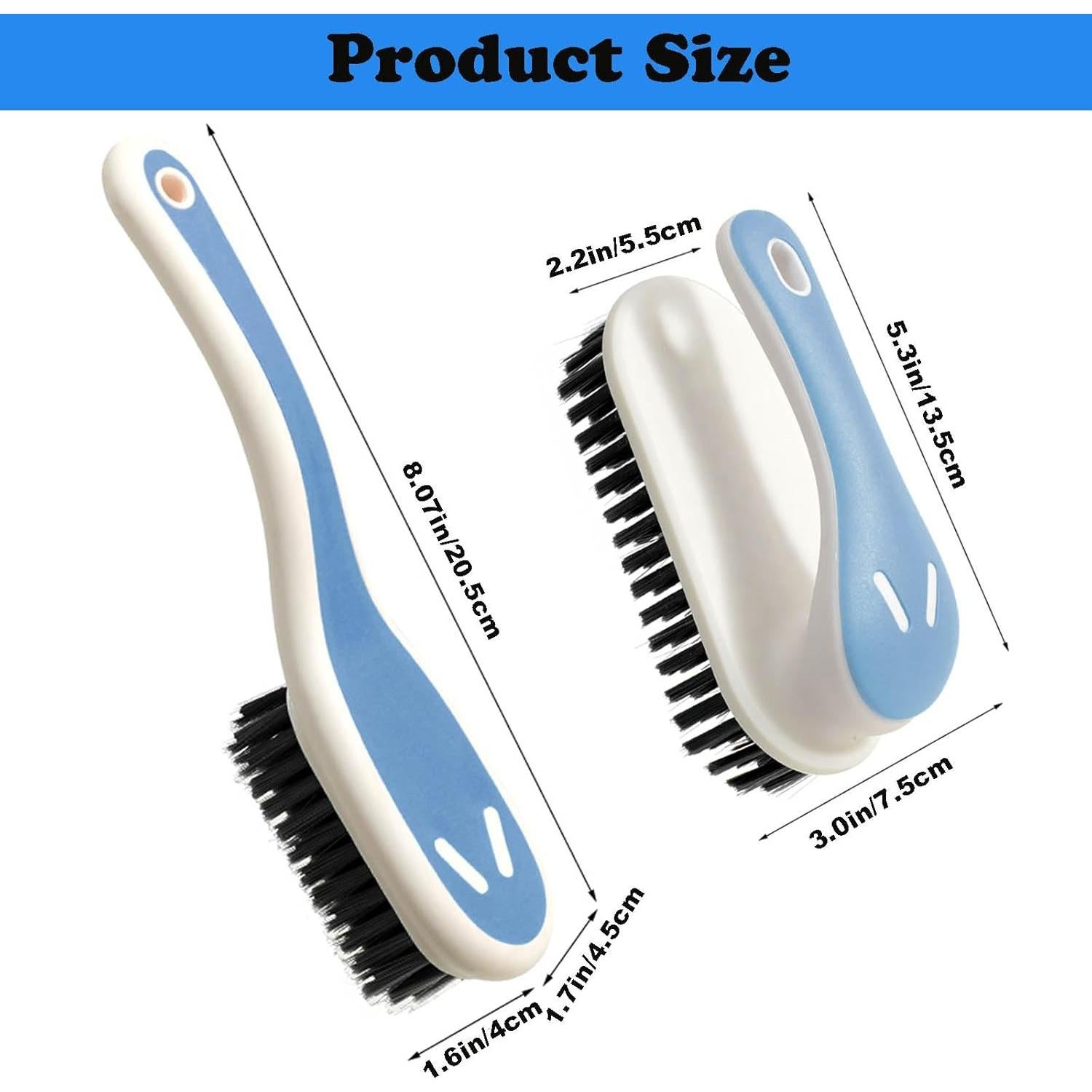 Juego de Cepillos de Limpieza Ganganmax - 2 Piezas Azul