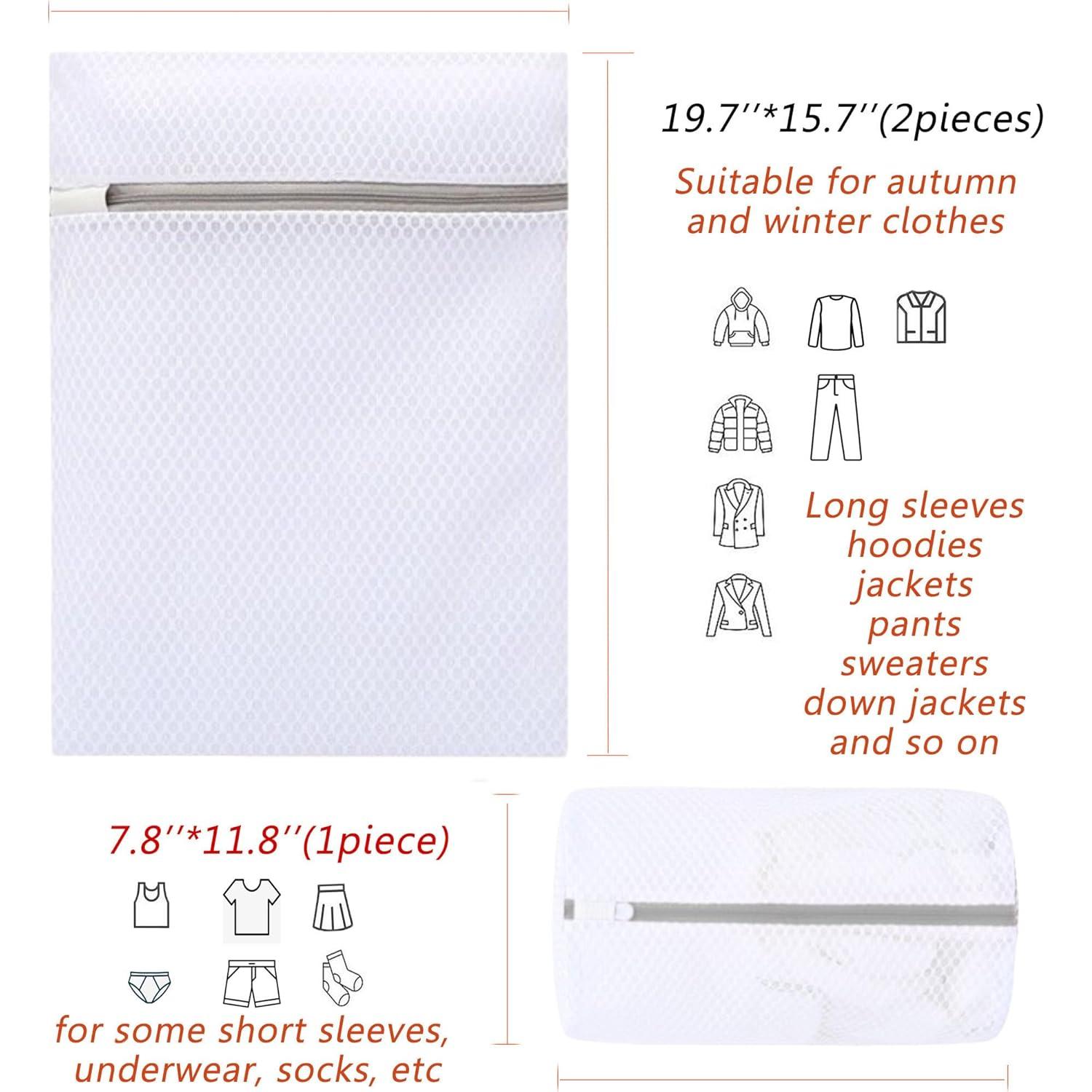 Bolsa de Lavandería 3 Piezas Viejo-a-nuevo con Cremallera