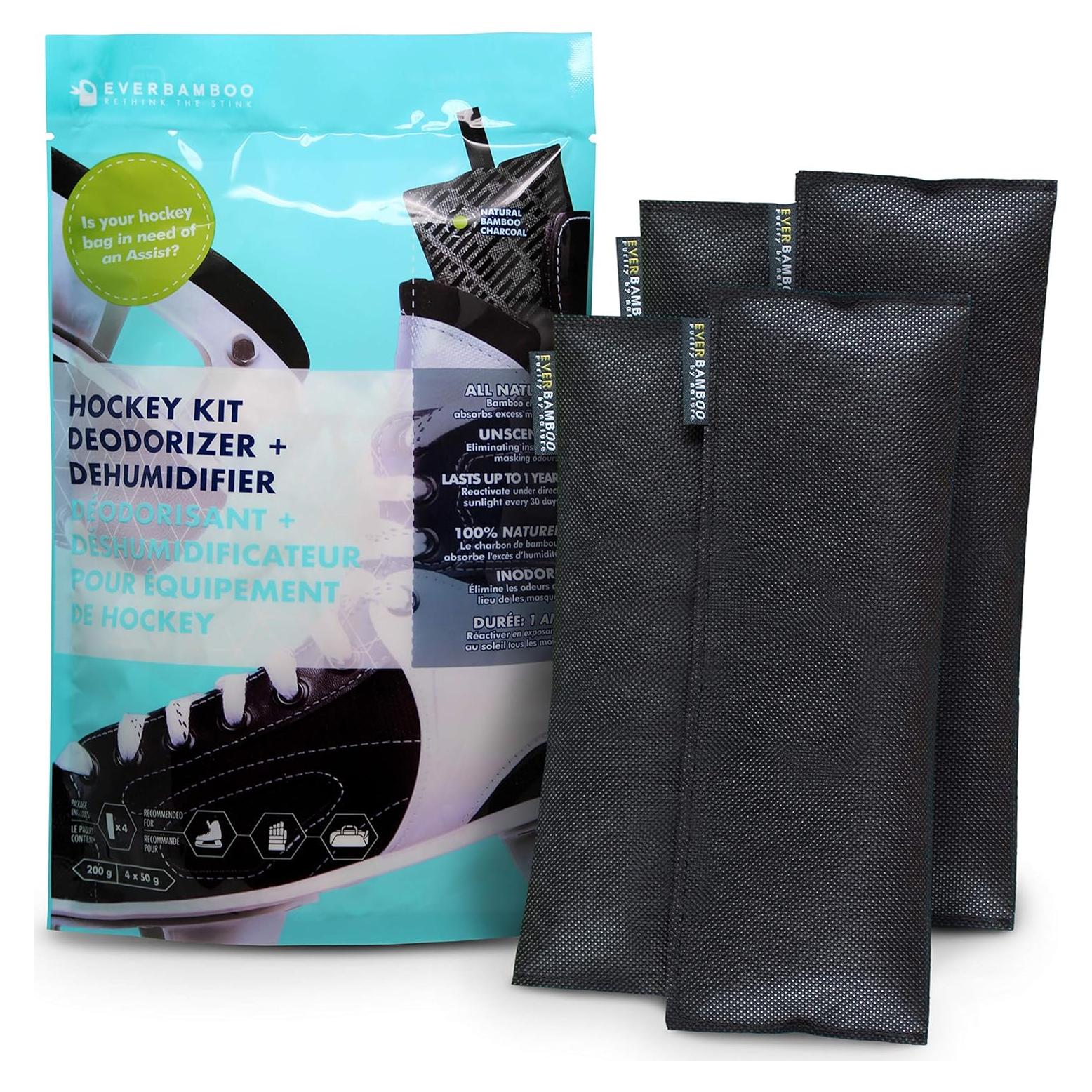 Bolsas Desodorantes para Hockey Ever Bamboo 4x50g Carbón Natural