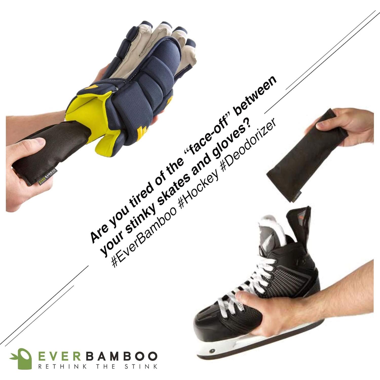 Bolsas Desodorantes para Hockey Ever Bamboo 4x50g Carbón Natural