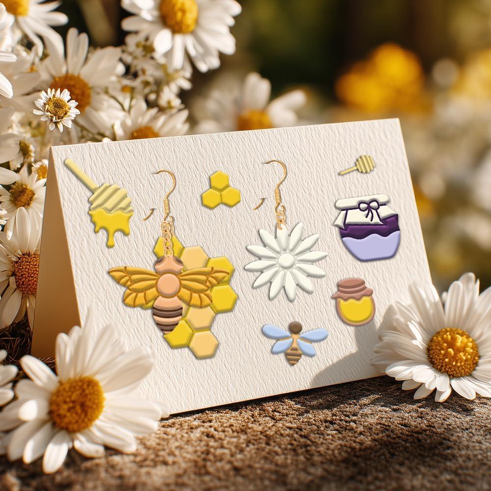 15 Cortadores de Arcilla de Polímero beinkmake - Aretes Abeja