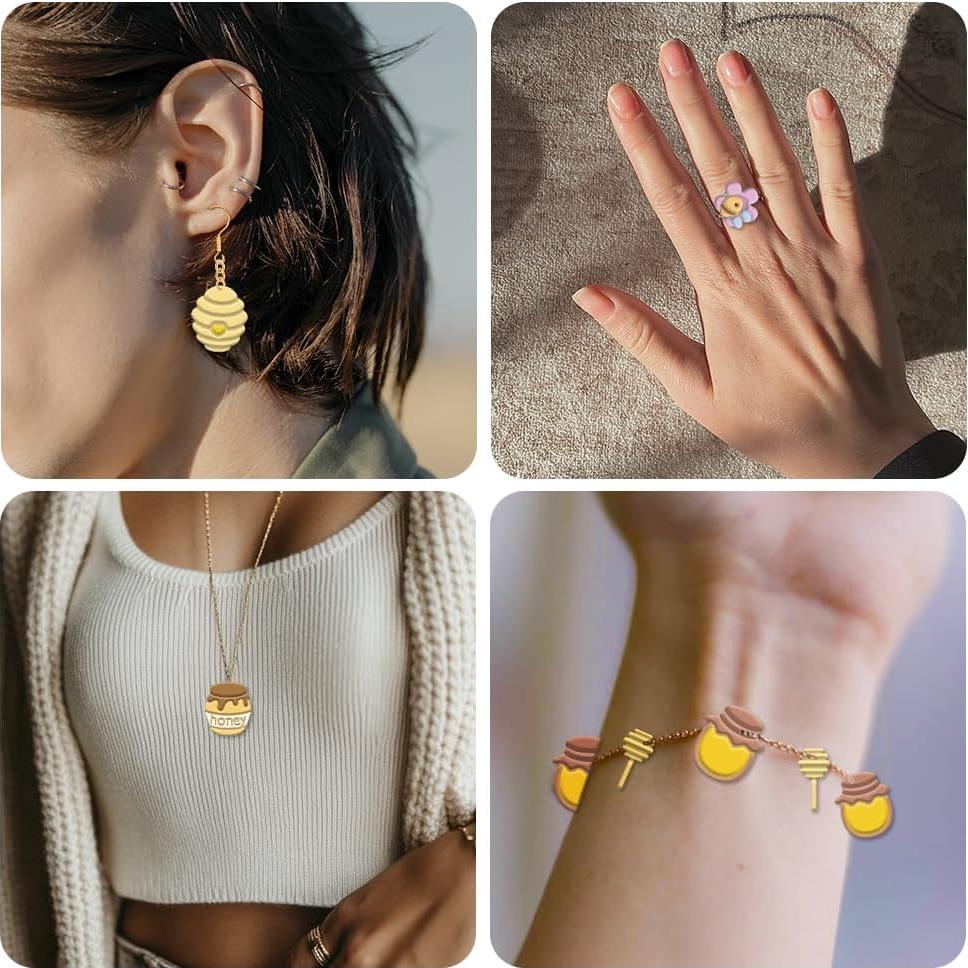 15 Cortadores de Arcilla de Polímero beinkmake - Aretes Abeja