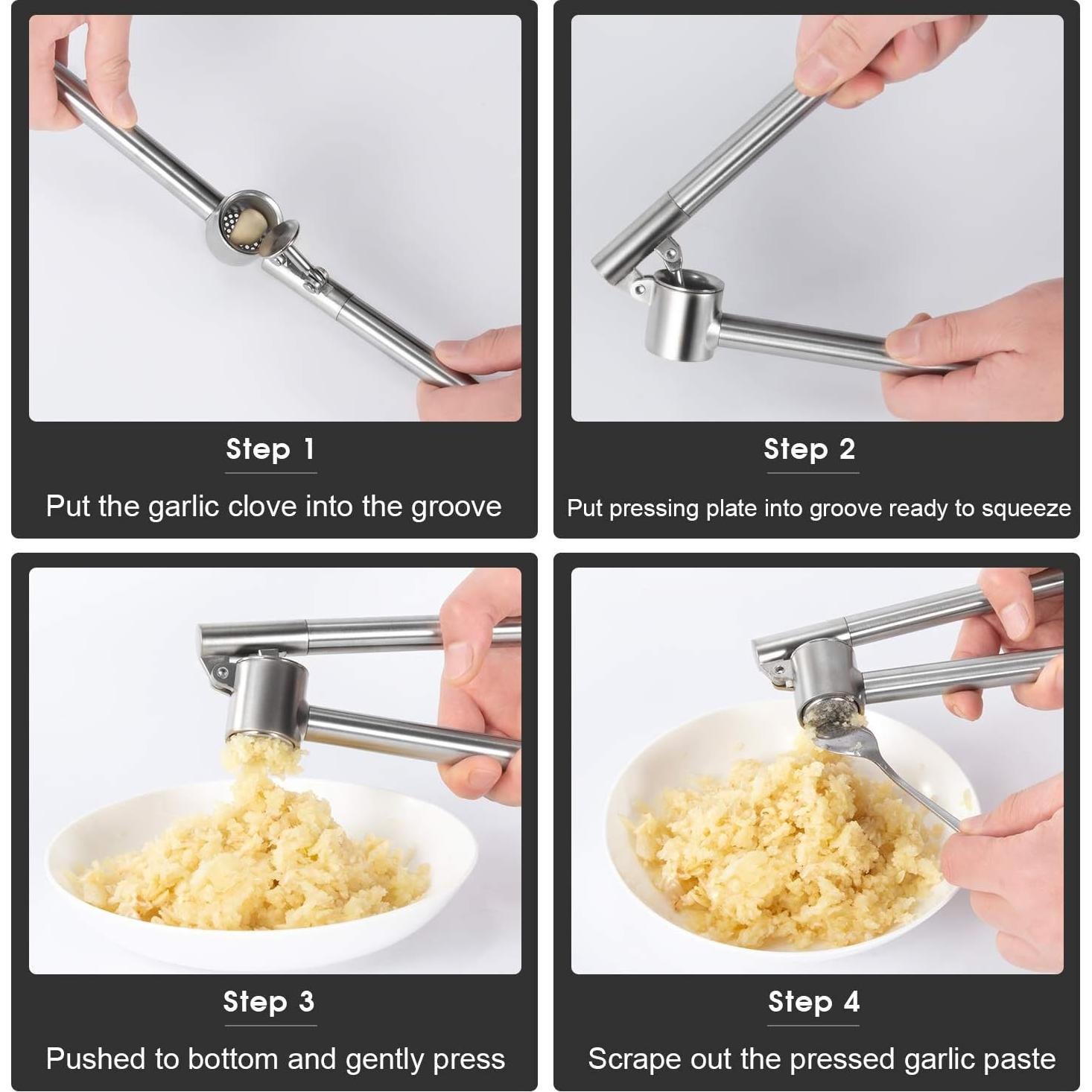 Prensa de Ajo Mempedont Mediana con Accesorios de Cocina