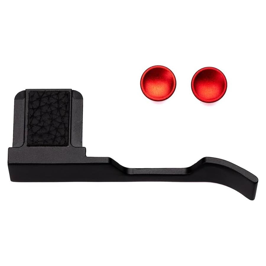 Empuñadura de Pulgar de Metal para Fujifilm X100V/X100VI - Cuero Negro