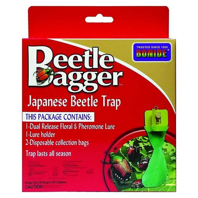 Kit Trampa Escarabajos Japoneses Bonide con Atrayente y 2 Bolsas