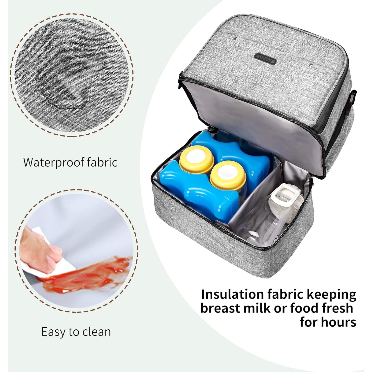 Bolsa de almacenamiento de leche materna Lmbabter - Gris oscuro