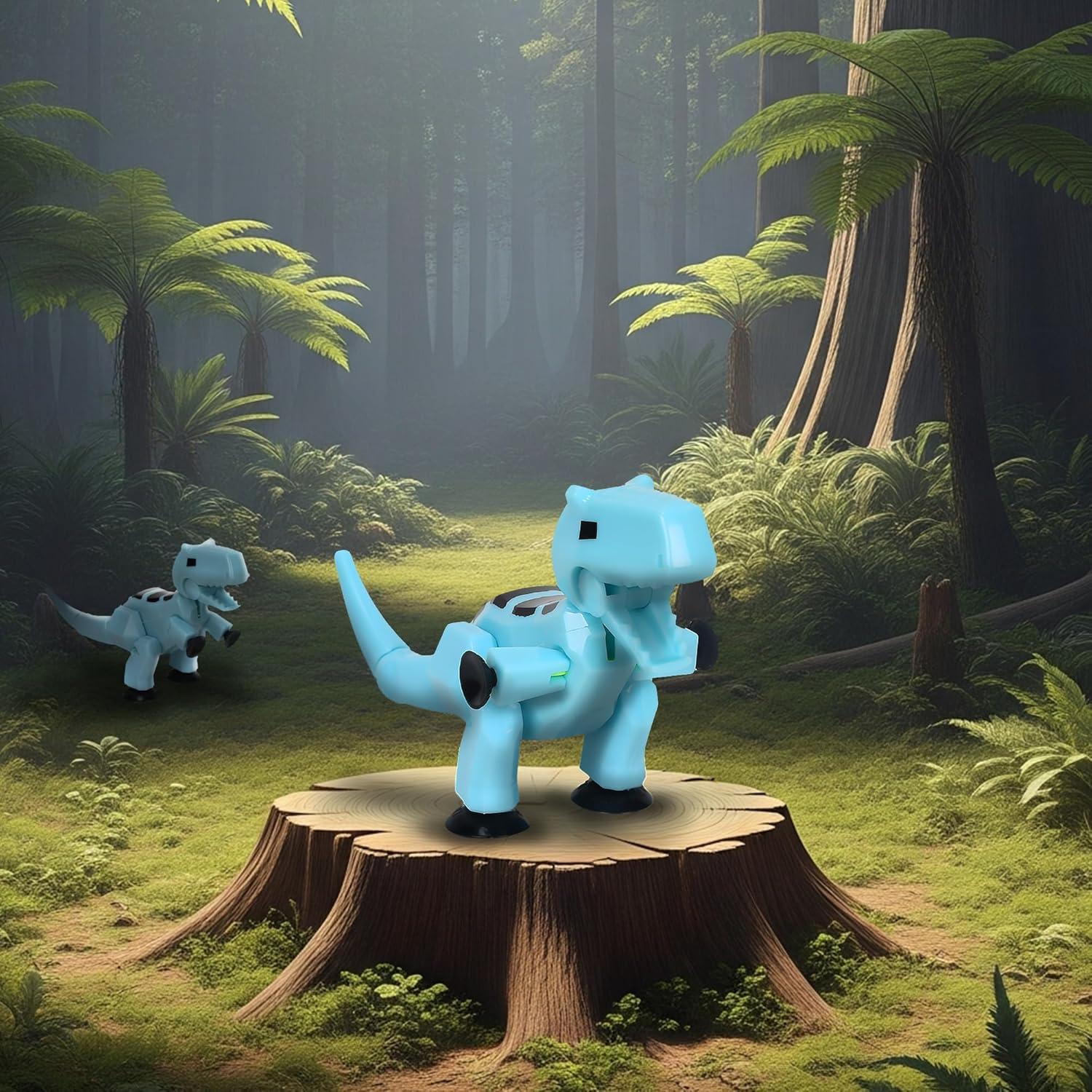 Stikbot MEGA Dino Zing 15.24 cm Azul Hielo Carnotaurus