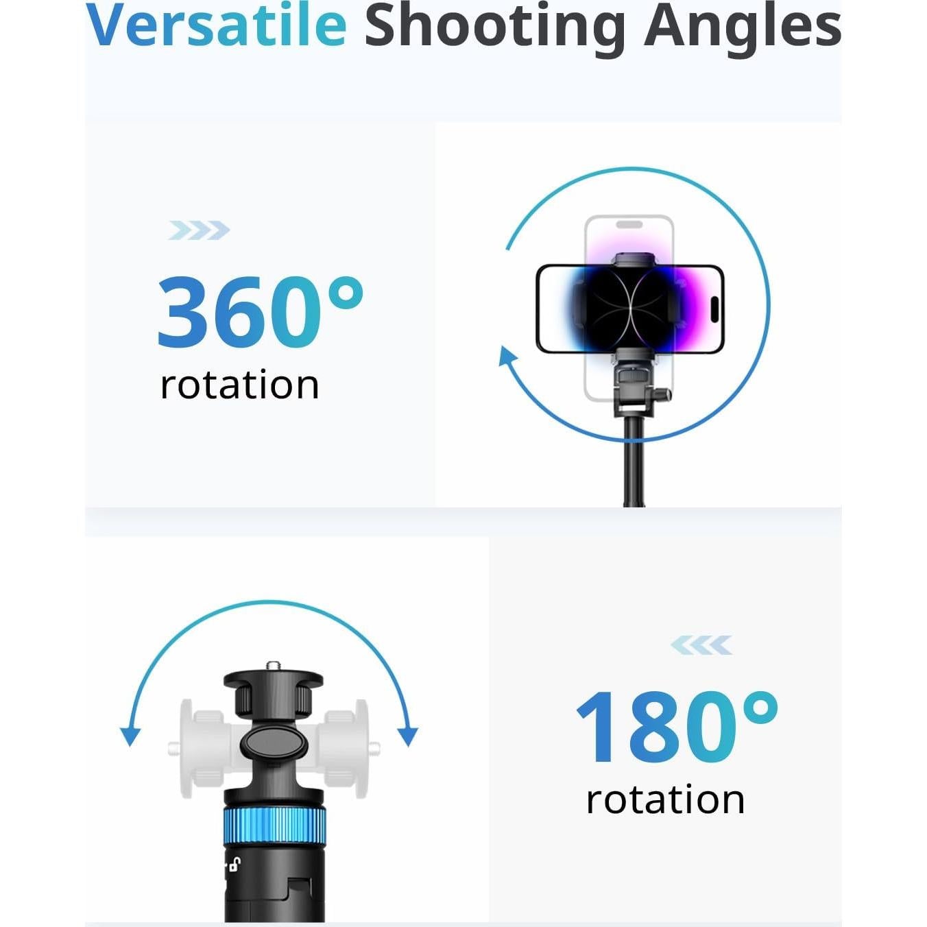 Trípode UBeesize 182 cm para Teléfono y Selfie Stick