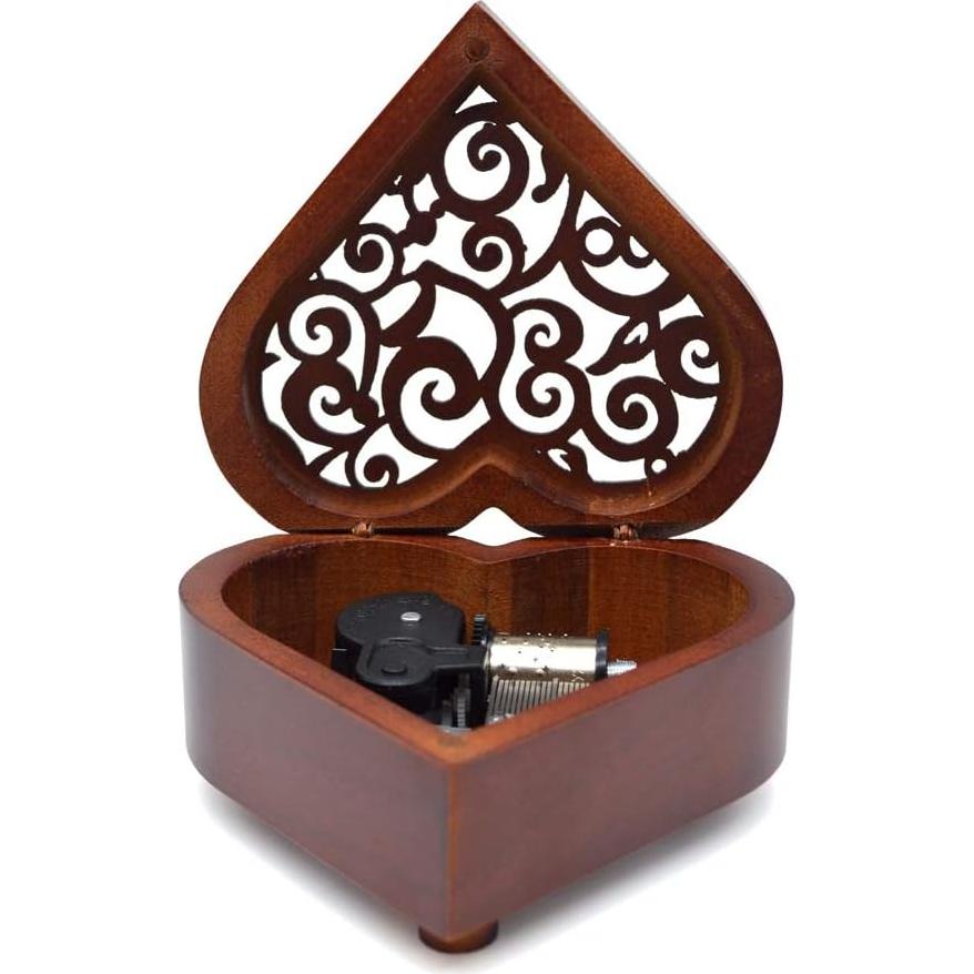 Caja de Música Sooharic de Madera Clásica 9.9x9.9 cm