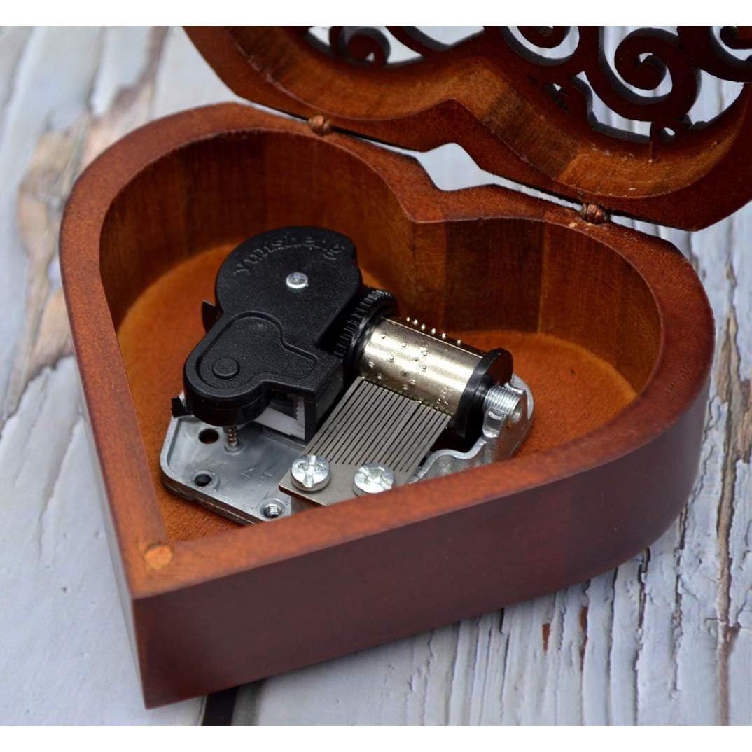 Caja de Música Sooharic de Madera Clásica 9.9x9.9 cm