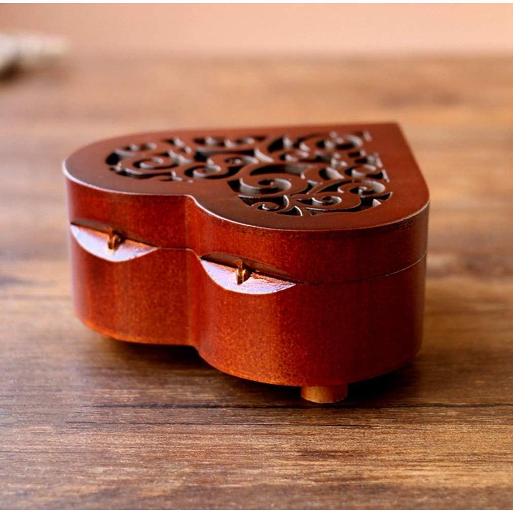 Caja de Música Sooharic de Madera Clásica 9.9x9.9 cm