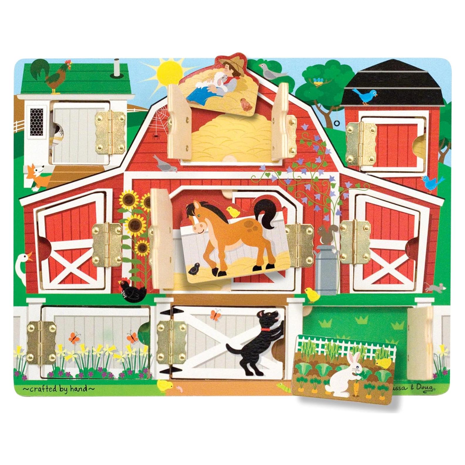 Tablero de Actividad de Madera Melissa & Doug con Animales