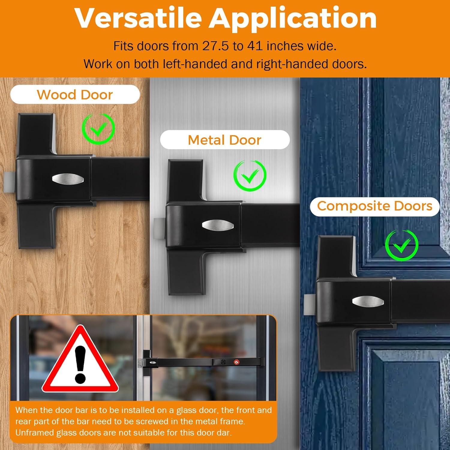 Barra de Pánico BEAMNOVA con Alarma para Puertas 70-104 cm