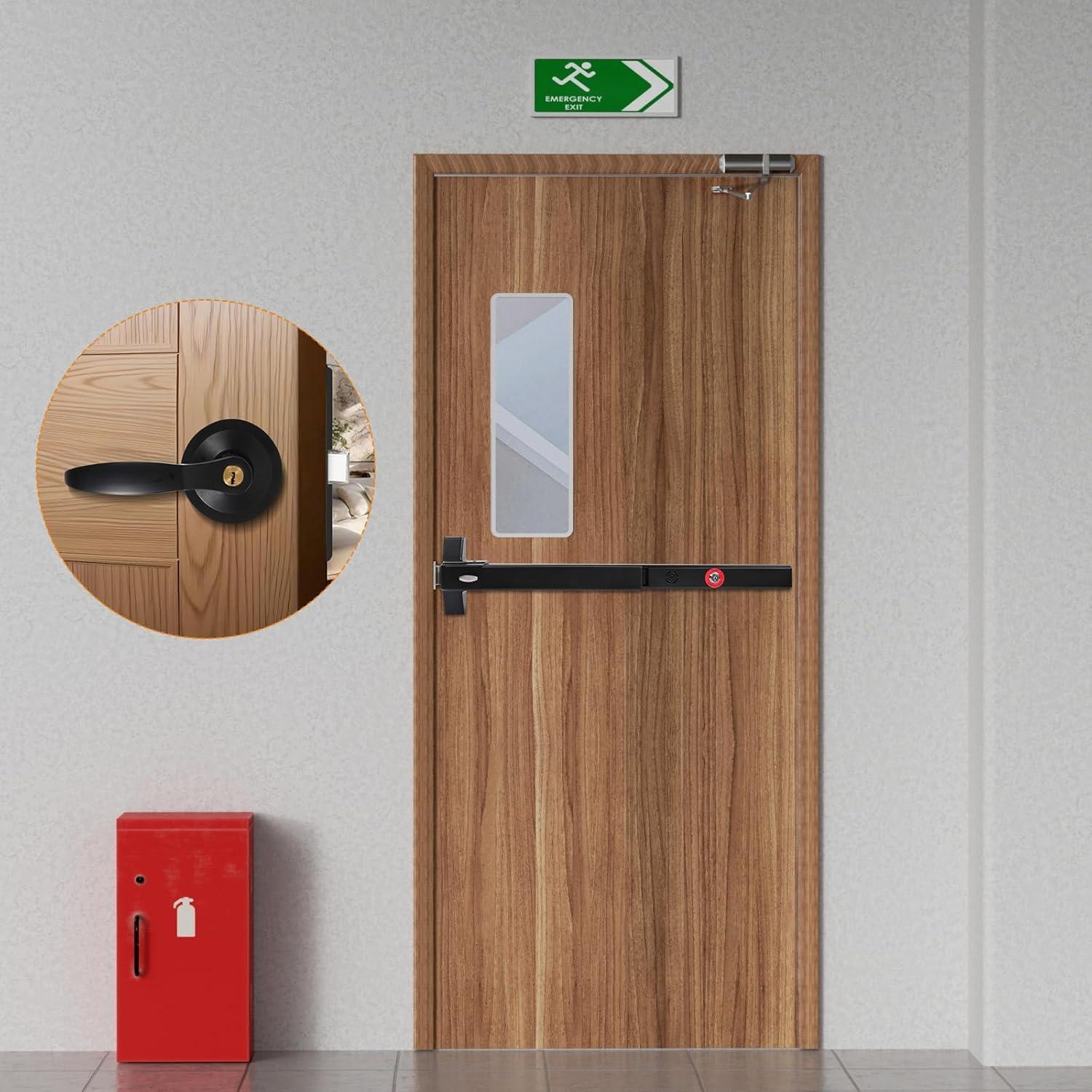 Barra de Pánico BEAMNOVA con Alarma para Puertas 70-104 cm