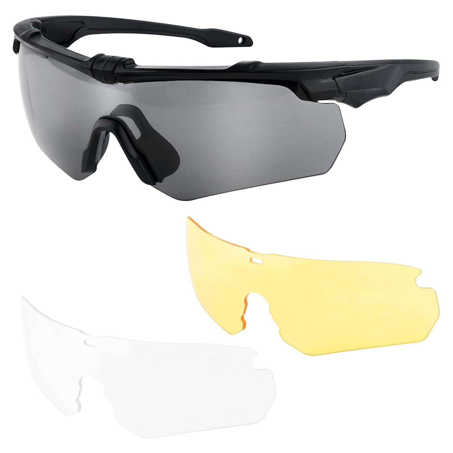 Gafas de Tiro Táctico de Seguridad con Lentes Intercambiables