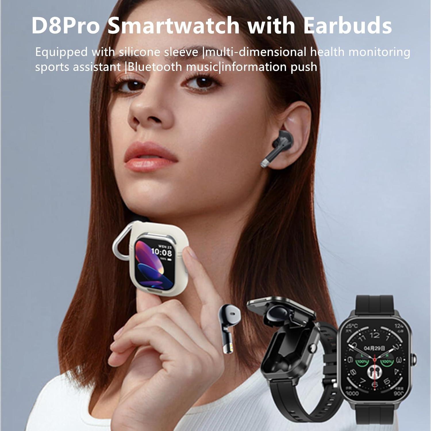 Reloj Inteligente Tuanzi D8Pro 5.1cm TFT + Auriculares TWS