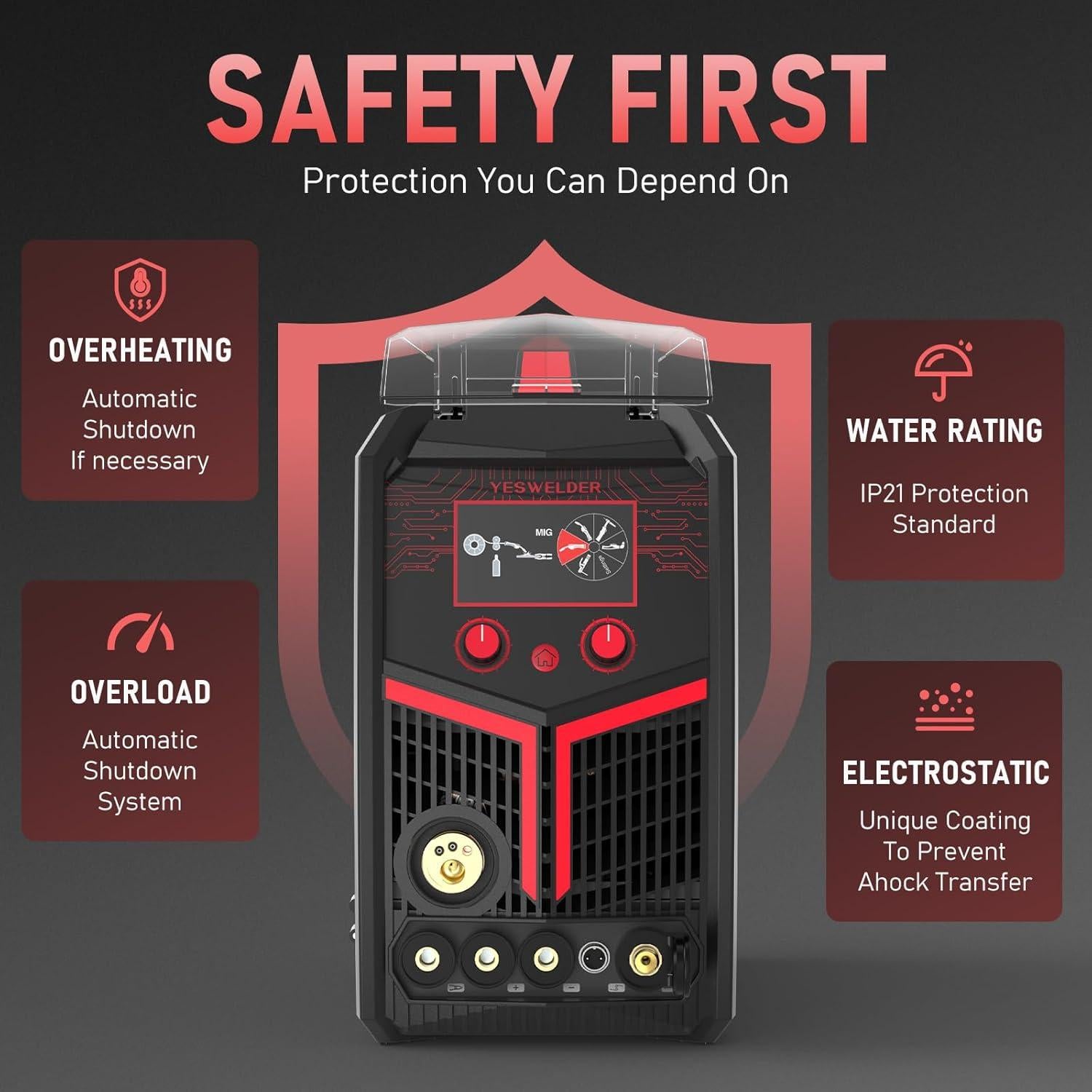 Cortadora de Plasma YESWELDER MP200 5 en 1 Soldador Multifuncional