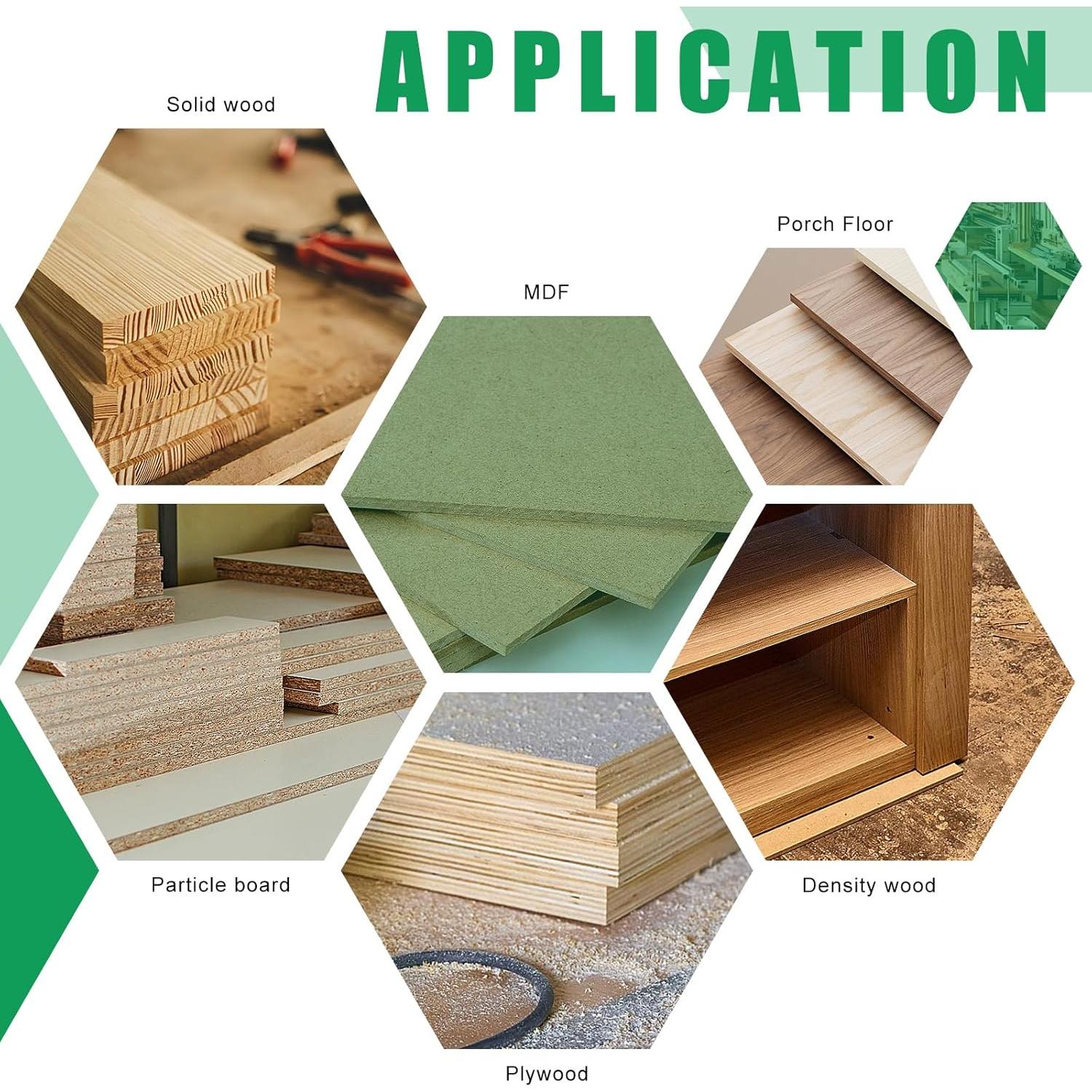 Conjunto de 8 Fresas de Carburo Knoweasy 1/4" para Madera