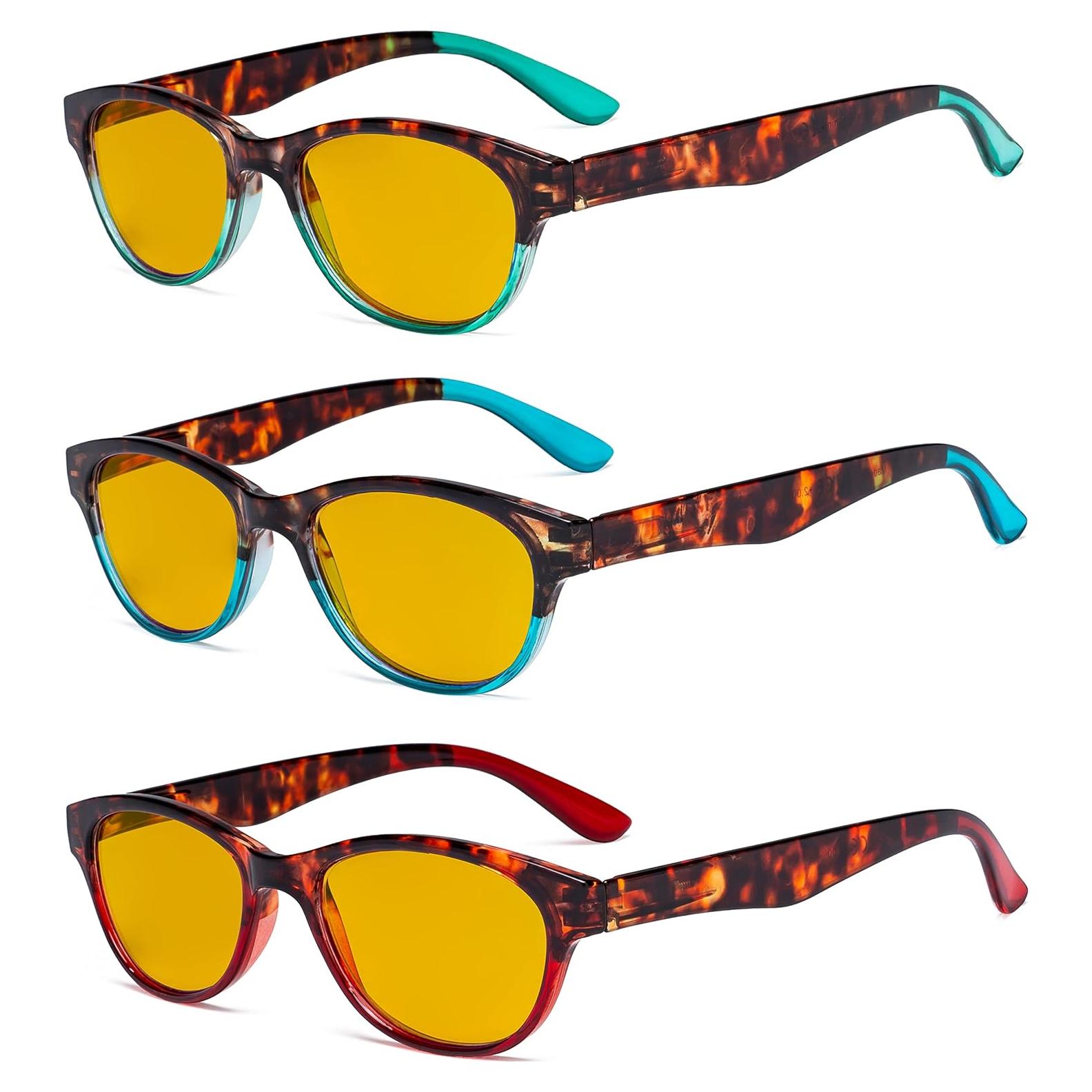 Gafas de Lectura Eyekepper 3 Paquete Bloqueadoras Luz Azul +0.50