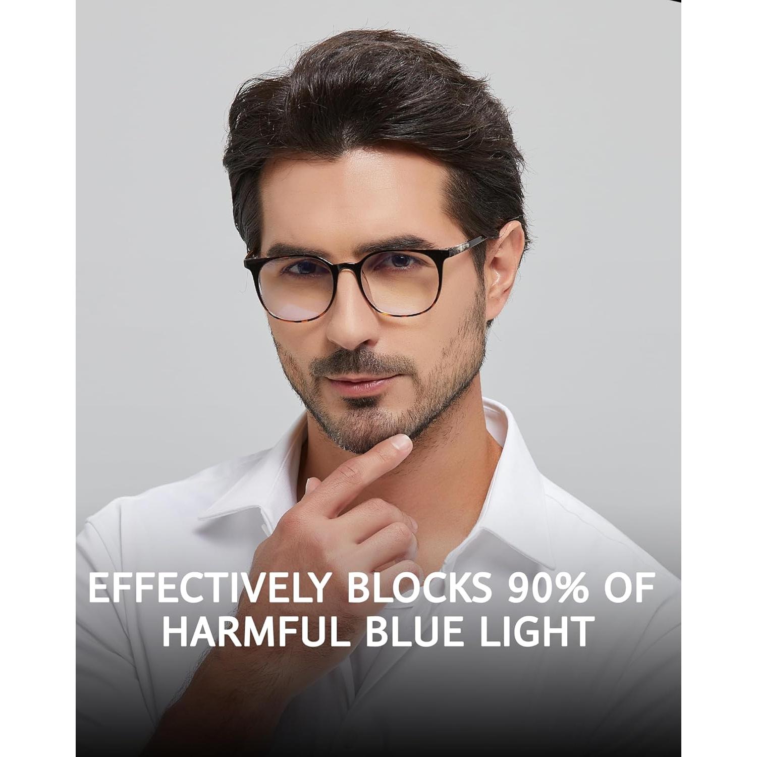 Gafas ANRRI Bloqueo Luz Azul Unisex Montura Ligera 90% Filtrado