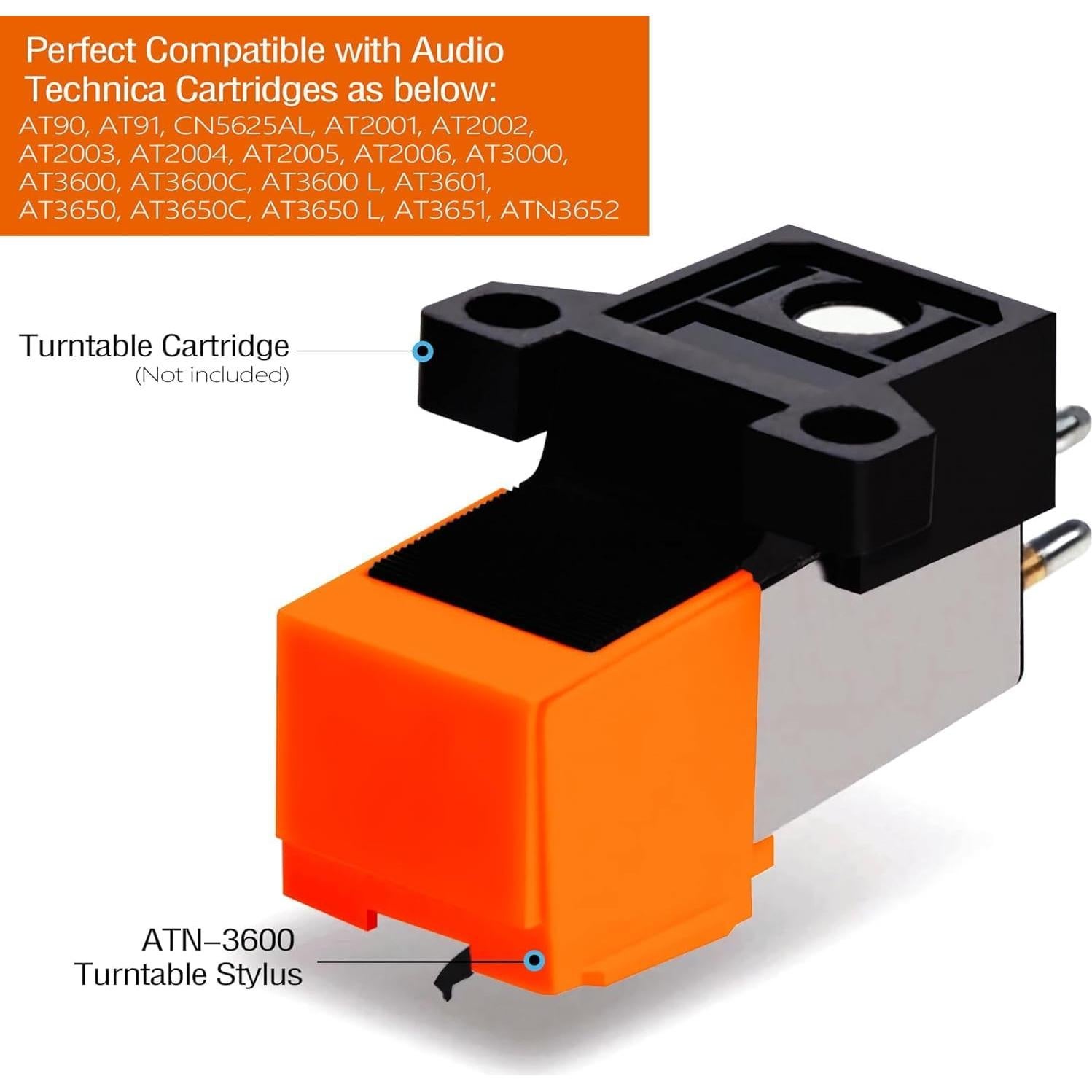 Estiló de tornamesa ATN3600L con cepillo de limpieza - 9g