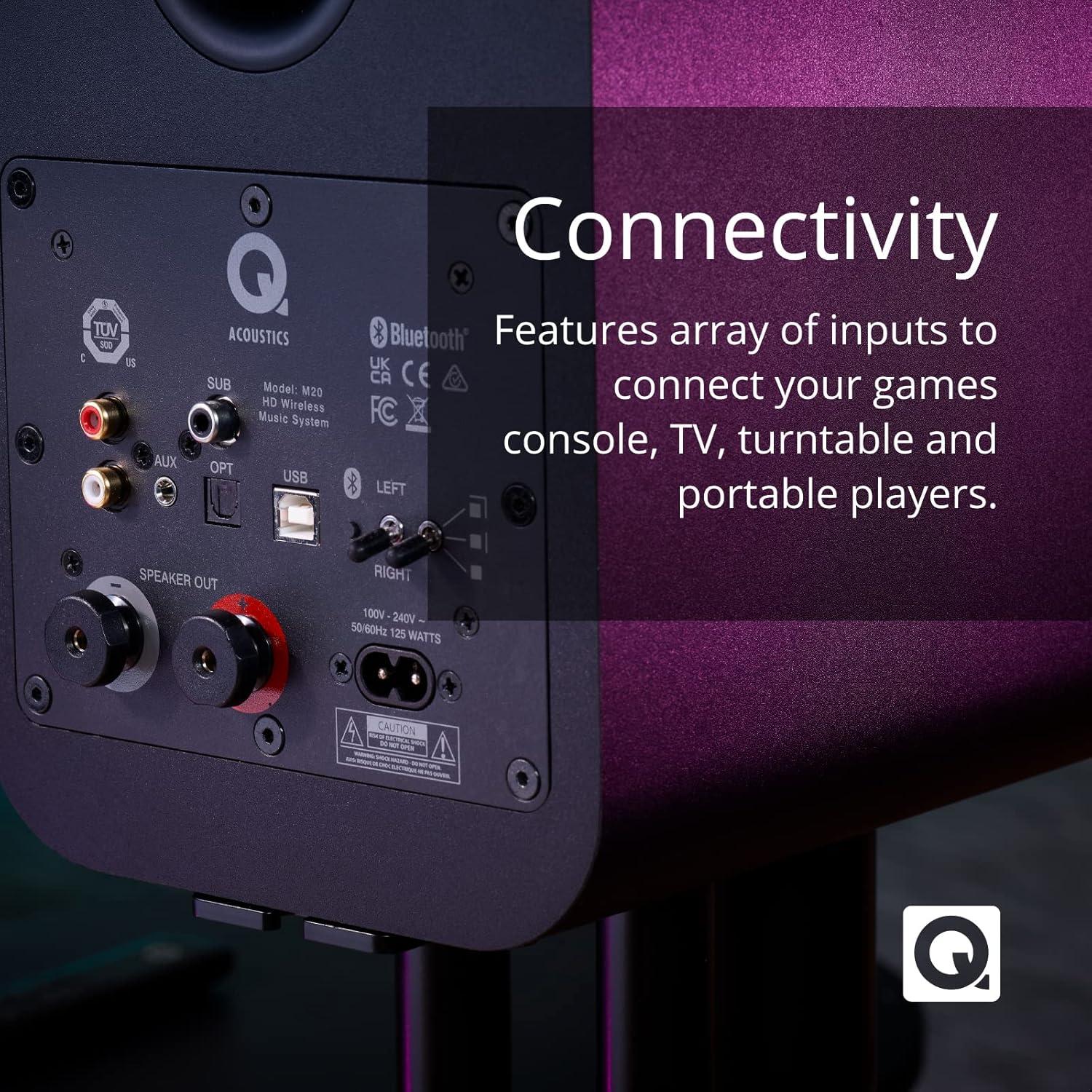 Altavoces Bluetooth Q Acoustics M20 HD Blanco 65W Estéreo