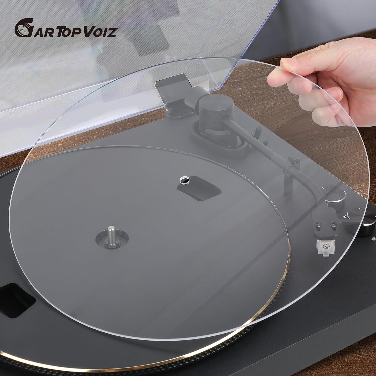 Alfombrilla Acrílica Transparente para Giradiscos 30.48 cm