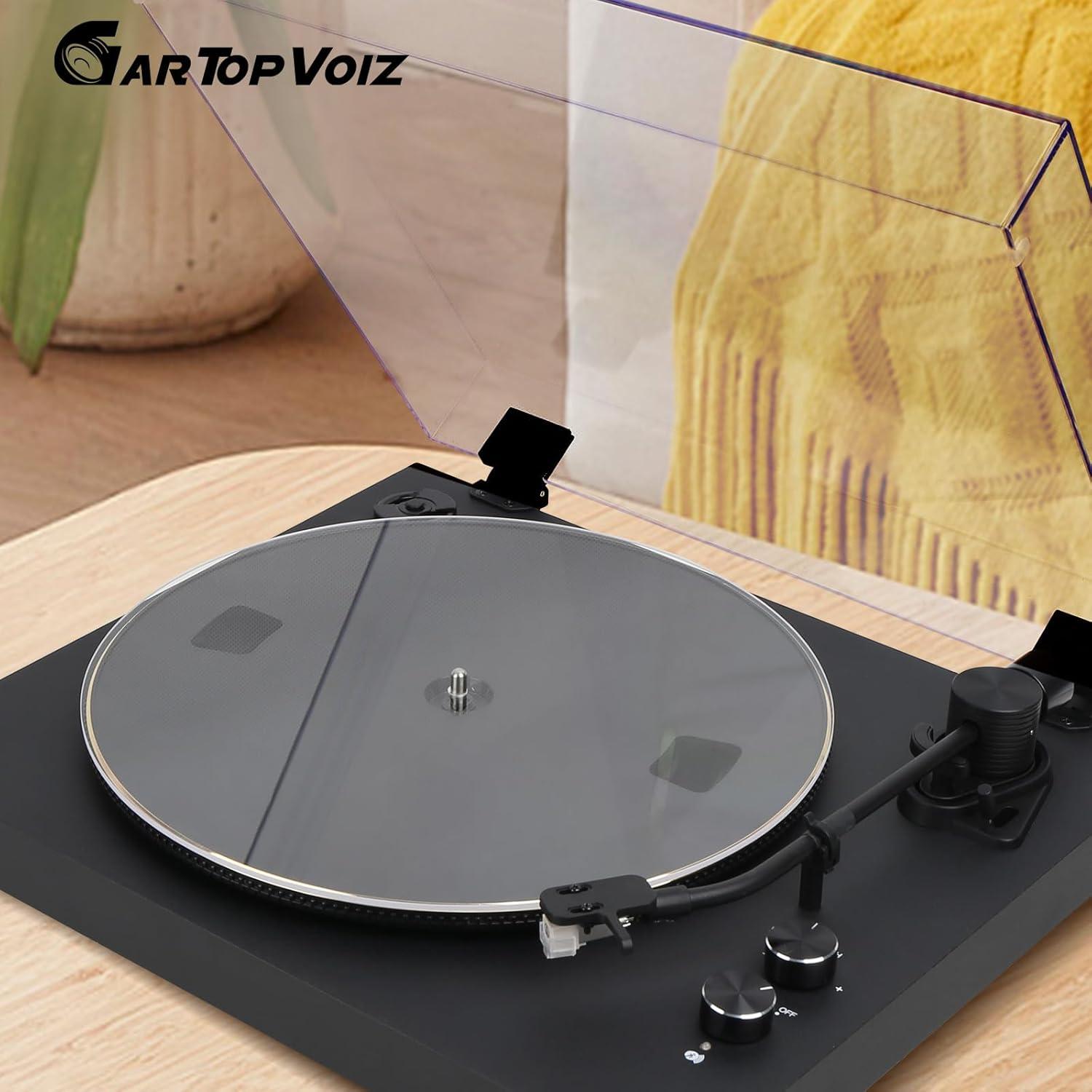 Alfombrilla Acrílica Transparente para Giradiscos 30.48 cm