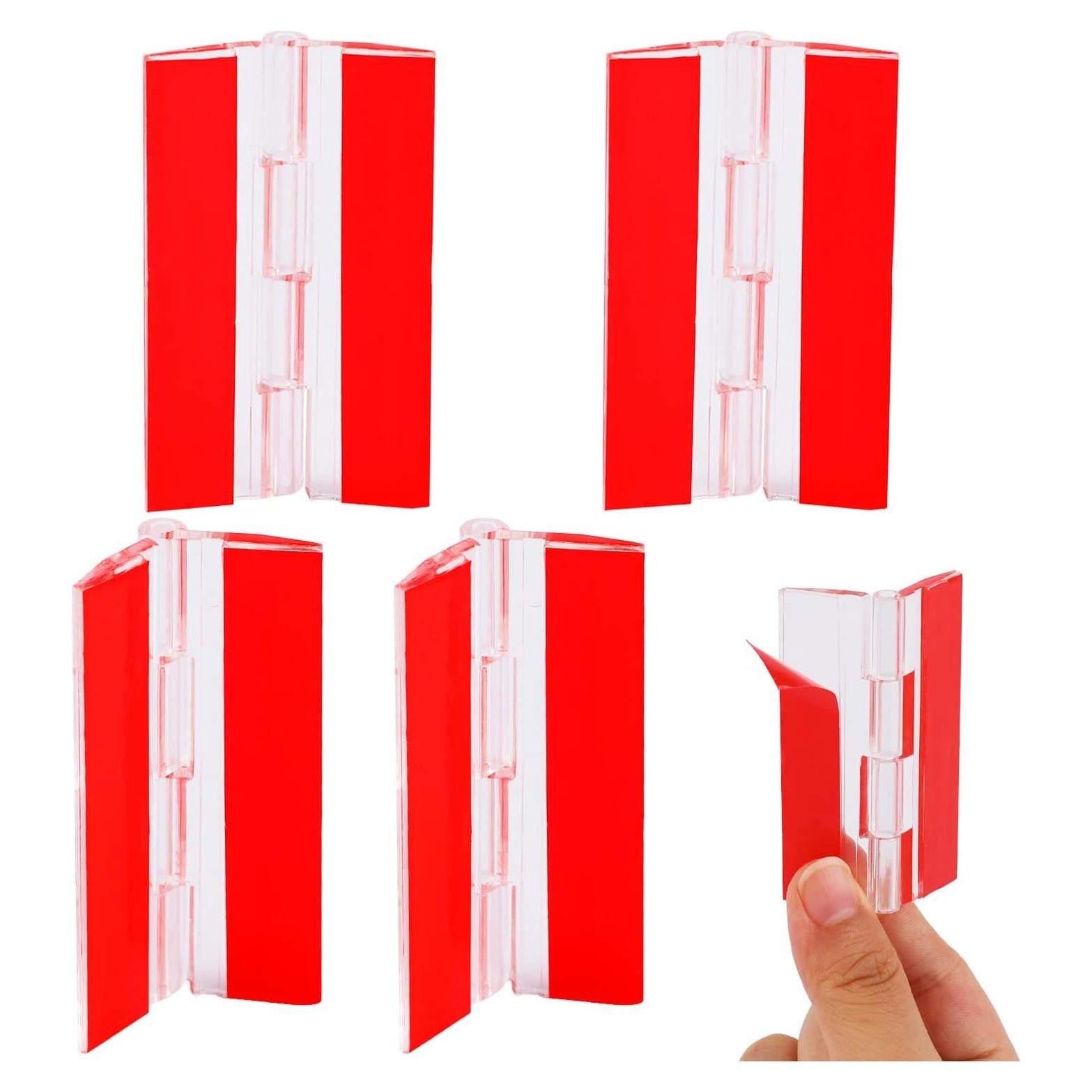 4 Bisagras Plásticas Autoadhesivas Mozeat Lens 65x40mm