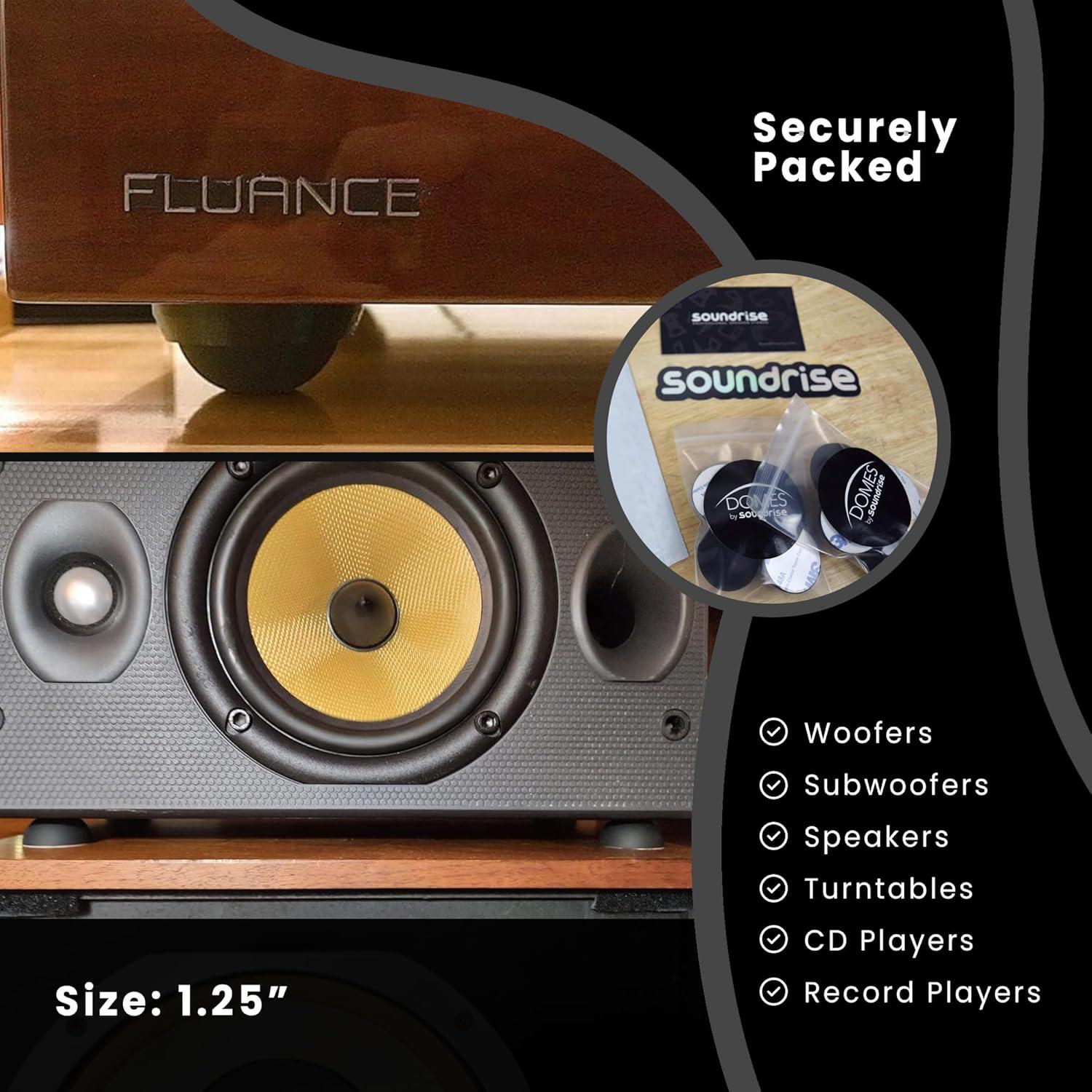 Almohadillas Aislantes Acústicas Soundrise - 4-Pack Silicona