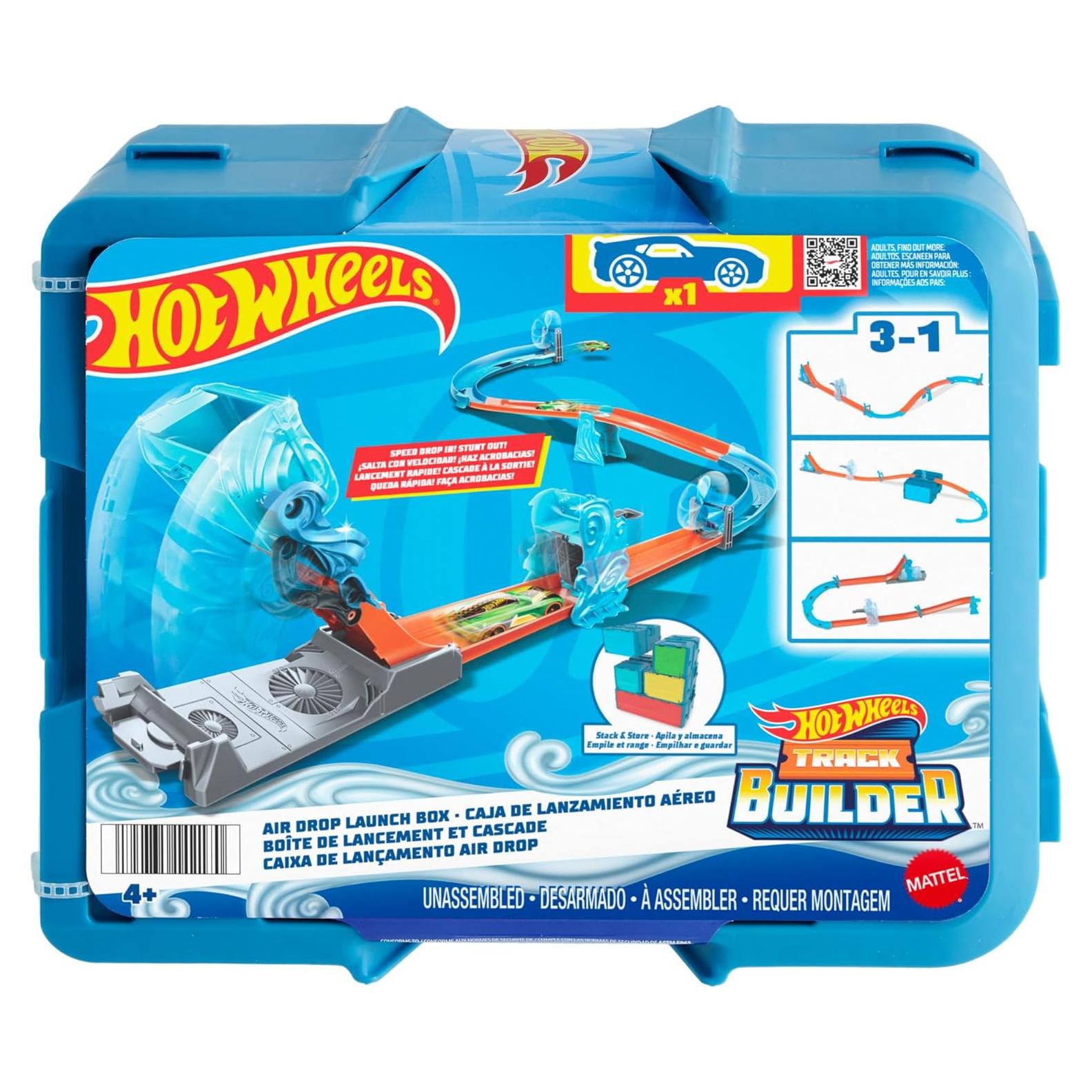 Juego de Pista de Autos Hot Wheels HNJ67 - 12 Piezas y 1 Auto