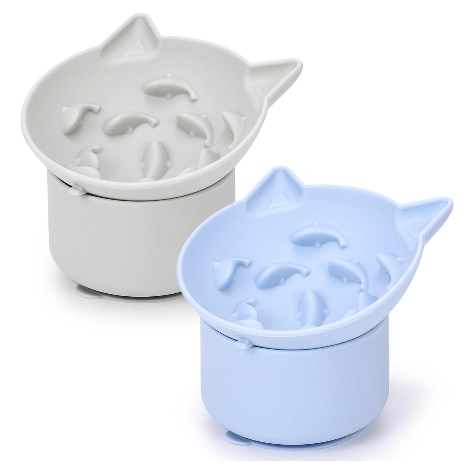 Comederos Lentos de Silicona Funnymoom para Gatos - 2 Piezas