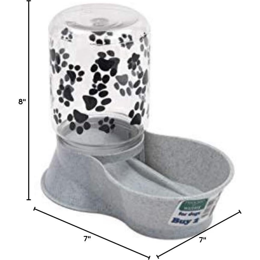 Comedero Bebedero Reversible Lixit Pequeño Granito 1.89L