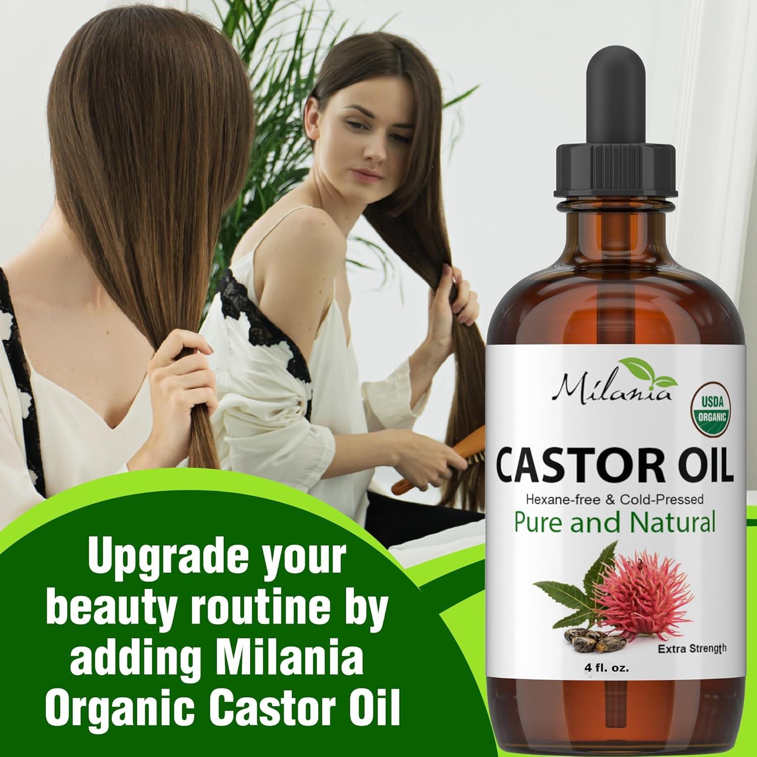 Aceite de Ricino Orgánico Milania 118 ml - Exprimido en Frío