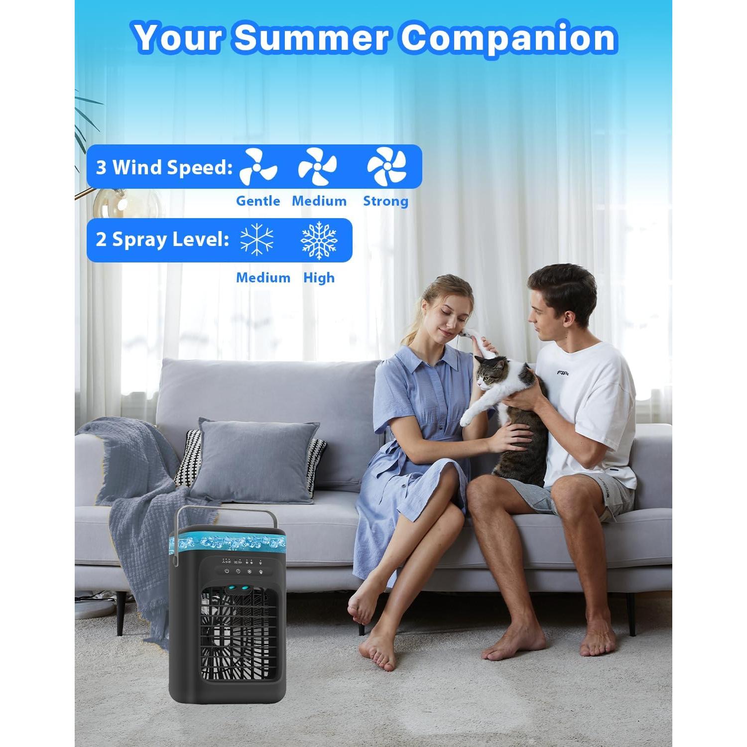 Aire Acondicionado Portátil Mecmic Meac 3 Velocidades 1000ml