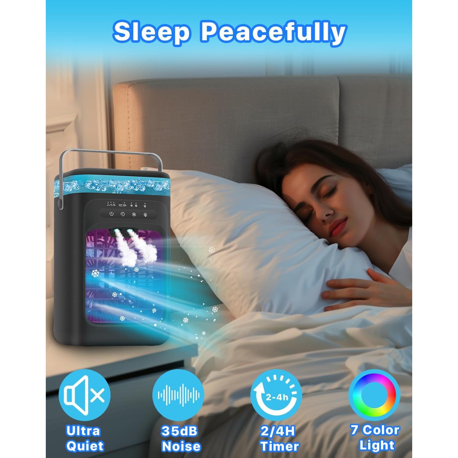 Aire Acondicionado Portátil Mecmic Meac 3 Velocidades 1000ml