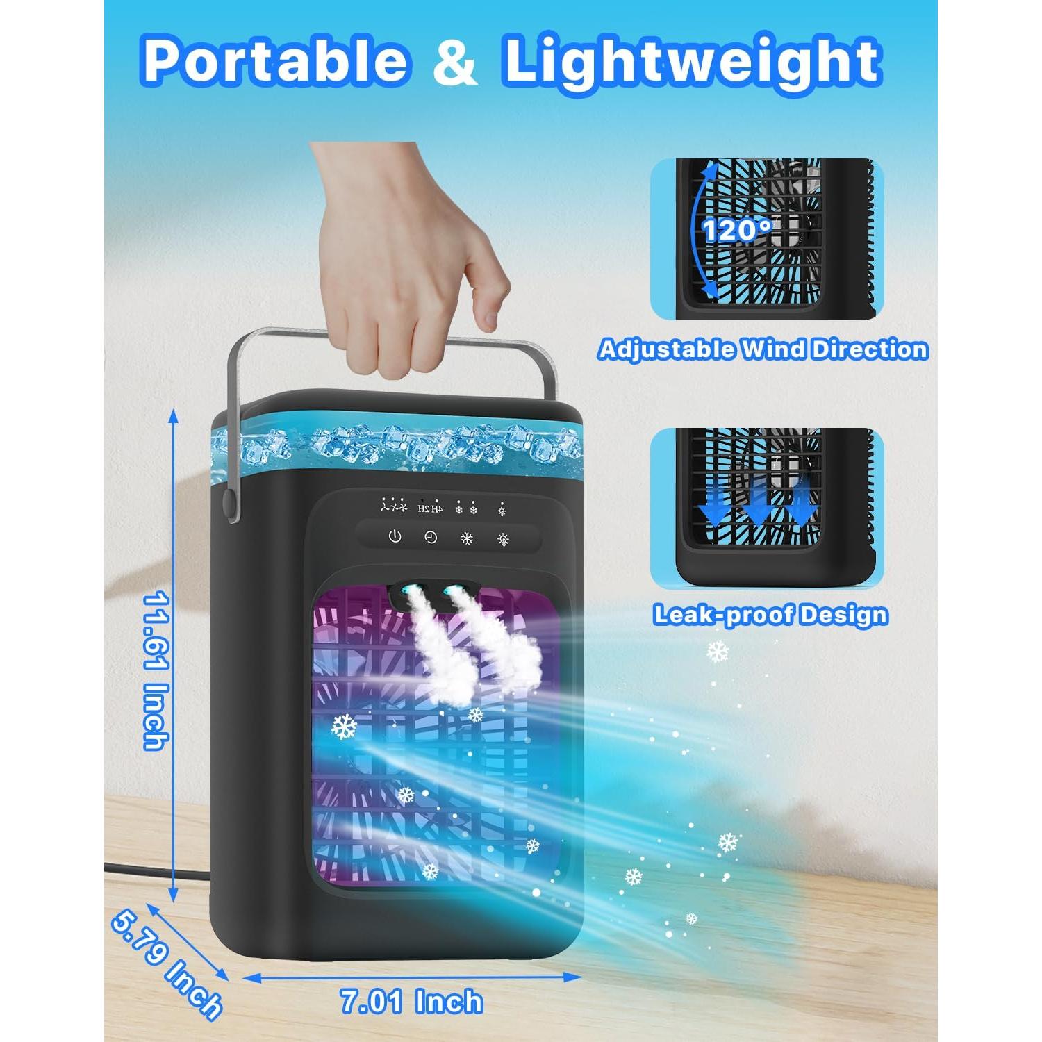 Aire Acondicionado Portátil Mecmic Meac 3 Velocidades 1000ml