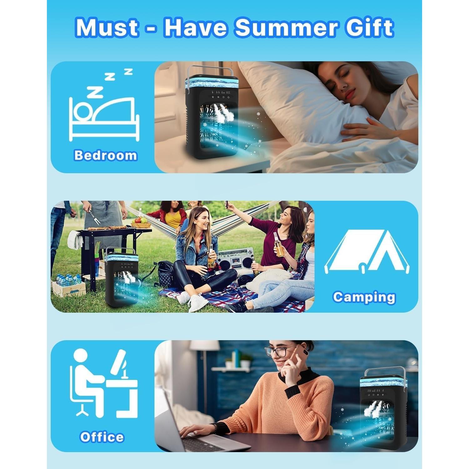 Aire Acondicionado Portátil Mecmic Meac 3 Velocidades 1000ml