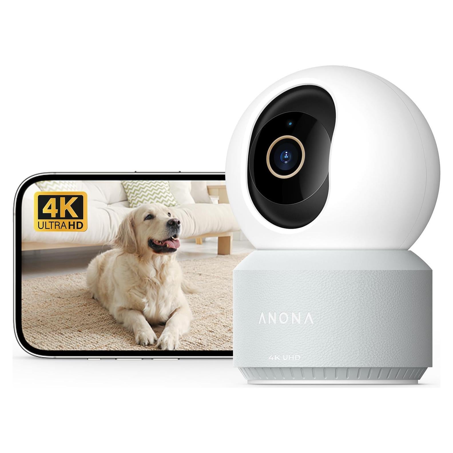 Cámara de Seguridad Anona Pano 4K UHD con Wi-Fi 6 y Detección IA