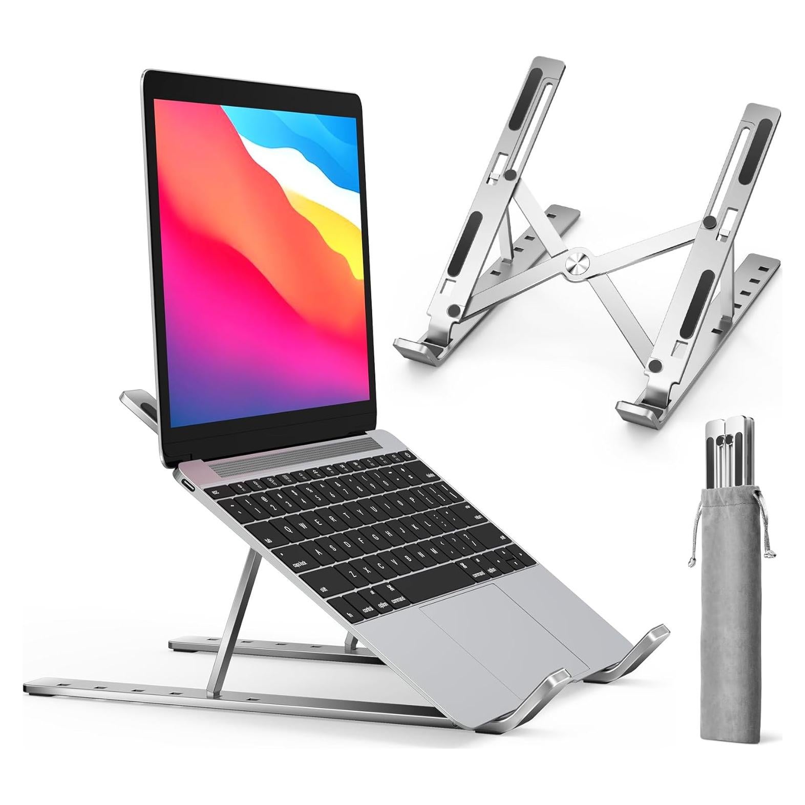 Soporte para Laptop iVoler Ajustable en 6 Alturas Plata