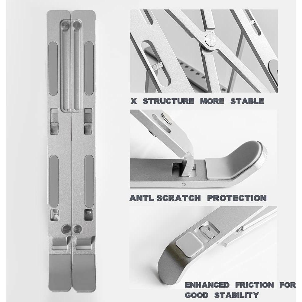 Soporte de Laptop Vancold Ergonómico Plata 10-15.6"